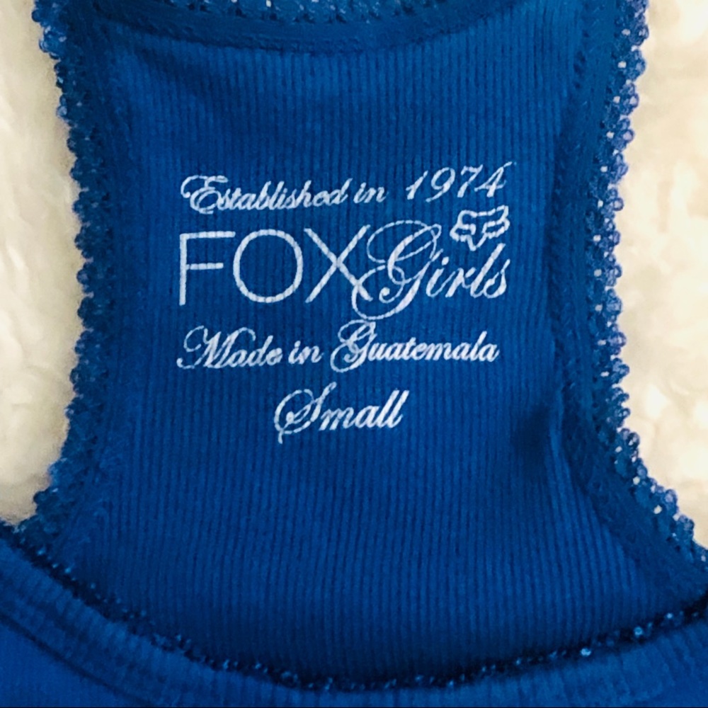 Fox Racing • Silver & Blue • Racerback Tank Top - Picture 3 of 6